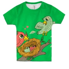 Детская 3D футболка Bird family