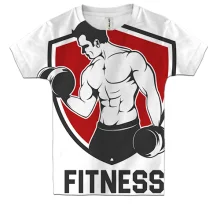 Дитяча 3D футболка Fitness Club.