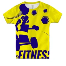 Дитяча 3D футболка Fitness Girl з дівчиною, що біжить