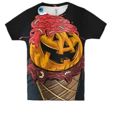 Дитяча 3D футболка Halloween ice cream