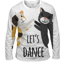 Мужской 3D лонгслив Lets dance