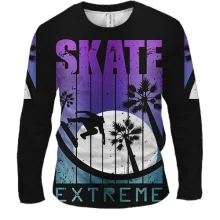 Мужской 3D лонгслив Skate extreme