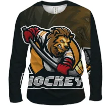 Чоловічий 3D лонгслів Hockey Lion