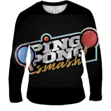 Мужской 3D лонгслив Ping pong smash