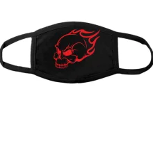 Тканинна маска для обличчя Flaming Skull
