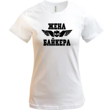 Футболка жена байкера.