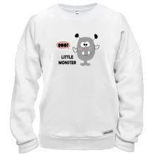 Свитшот Little gray monster. Boo!