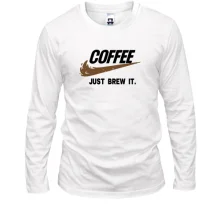 Лонгслів COFFEE. Just brew it.