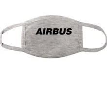 Тканинна маска для обличчя з написом Airbus