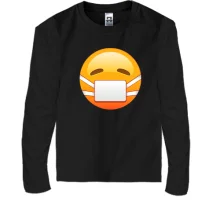 Детский лонгслив Mask emoticon