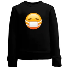 Детский свитшот Mask emoticon