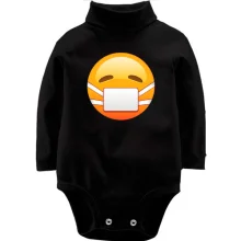 Детское боди с длинным рукавом Mask emoticon