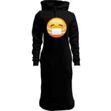 Худи платье Mask emoticon