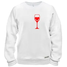 Світшот My heart in wine.