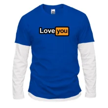 Комбинированный лонгслив LoveYou