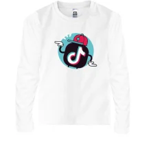 Детский лонгслив Tiktok icon.
