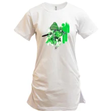 Туника Billie Eilish green art