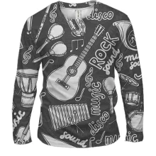 Мужской 3D лонгслив Rock Sound