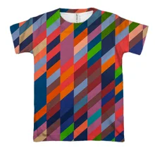 3D футболка Multicolored pattern