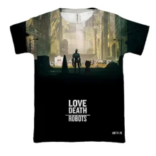 3D футболка Love death robots.
