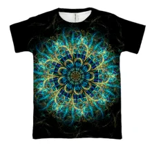 3D футболка Neon mandala
