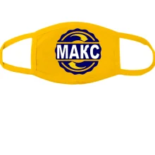 Тканевая маска для лица с именем Макс в круге