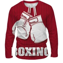 Мужской 3D лонгслив White Boxing