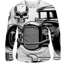 Мужской 3D лонгслив Retro car