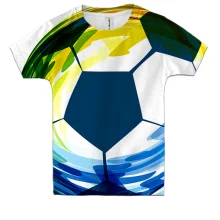 Дитяча 3D футболка Football Watercolor Art