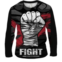 Мужской 3D лонгслив FIGHT