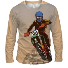 Мужской 3D лонгслив Sport Motocross art