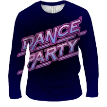 Мужской 3D лонгслив Dance Party