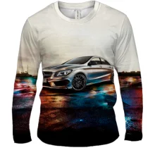 Мужской 3D лонгслив Mercedes CLA