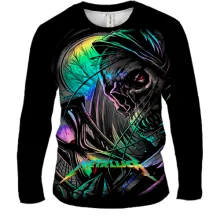 Чоловічий 3D лонгслів Metallica Neon