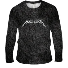 Мужской 3D лонгслив Metallica (лава)