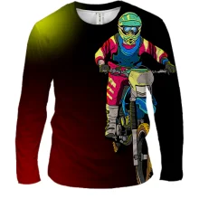 Мужской 3D лонгслив Moto Freestyle