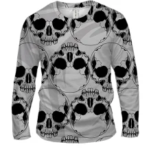Мужской 3D лонгслив Skull pattern