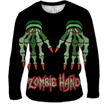 Мужской 3D лонгслив Zombie Hand