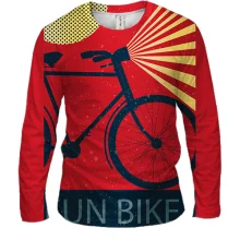 Мужской 3D лонгслив Fun Bike