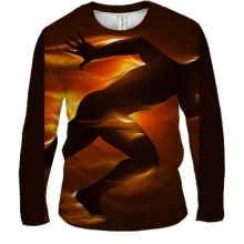 Мужской 3D лонгслив Running Man