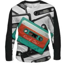 Мужской 3D лонгслив Rock On! Boombox!