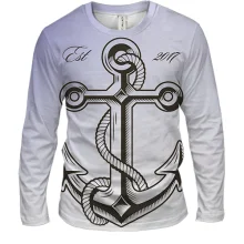 Мужской 3D лонгслив Ship Anchor