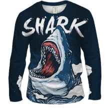 Мужской 3D лонгслив Shark