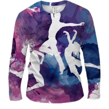 Мужской 3D лонгслив Watercolor Dancing