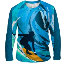 Чоловічий 3D лонгслів Surfer Art