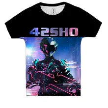 Детская 3D футболка 42SHO робот с оружием