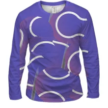 Чоловічий 3D лонгслів Tennis ball Blue