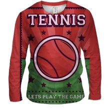Мужской 3D лонгслив Tennis Let
