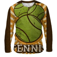 Мужской 3D лонгслив Tennis Balls