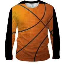 Чоловічий 3D лонгслів Big Basketball pattern